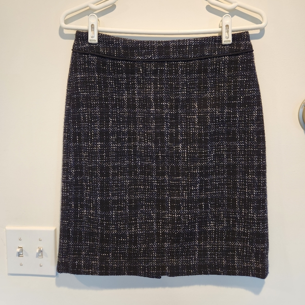 Banana Republic Wool Blend Tweed Pencil Skirt Size 0